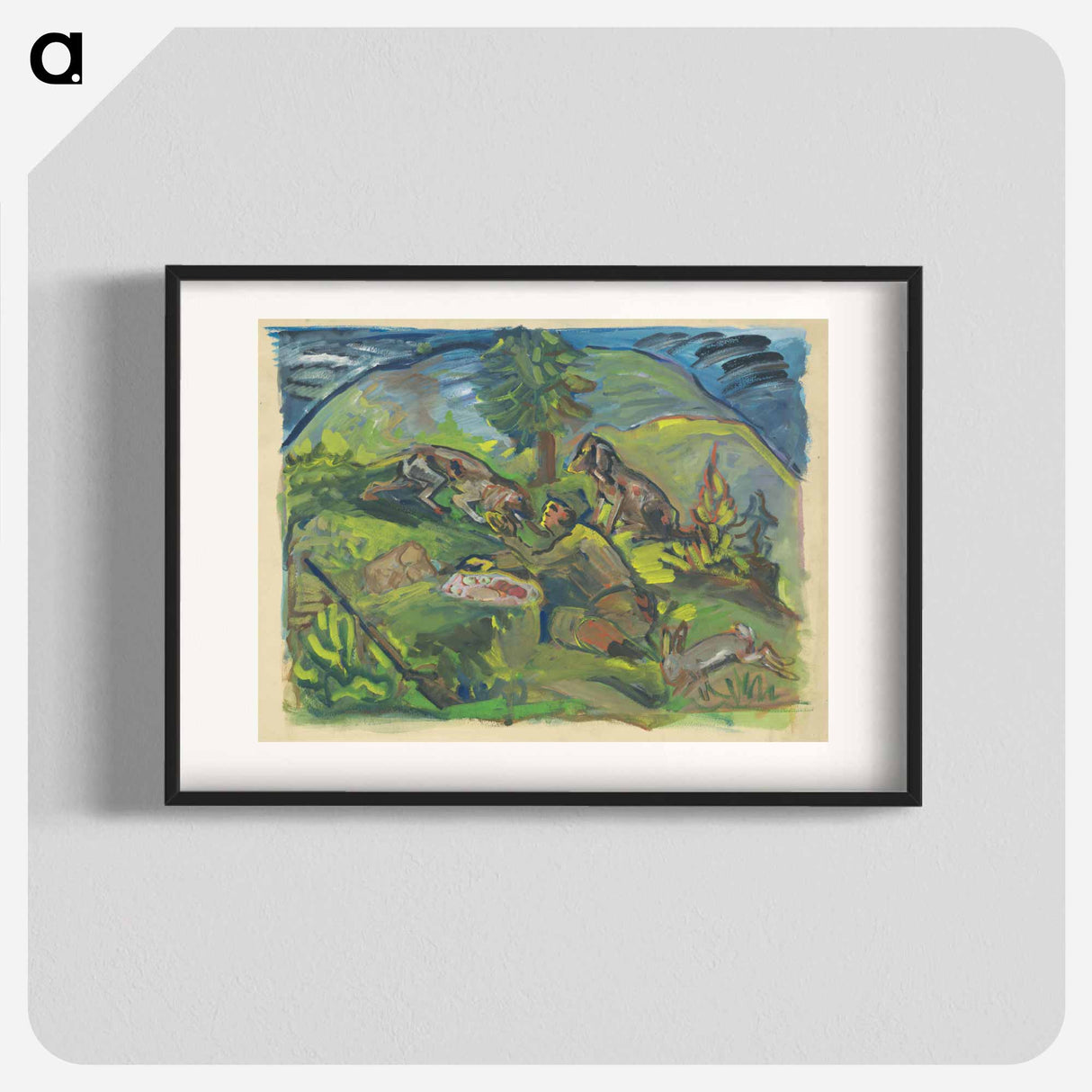 Hunting motif - アーノルド ピーター ワイズ クビンチャン Poster.