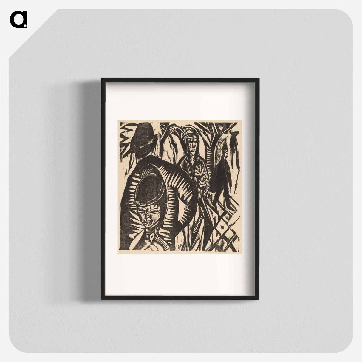 Street Scene After the Rain - Ernst Ludwig Kirchner Poster.