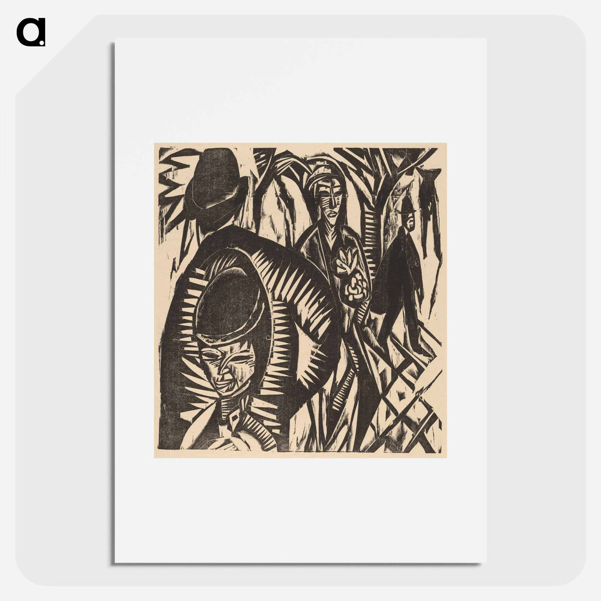 Street Scene After the Rain - Ernst Ludwig Kirchner Poster.