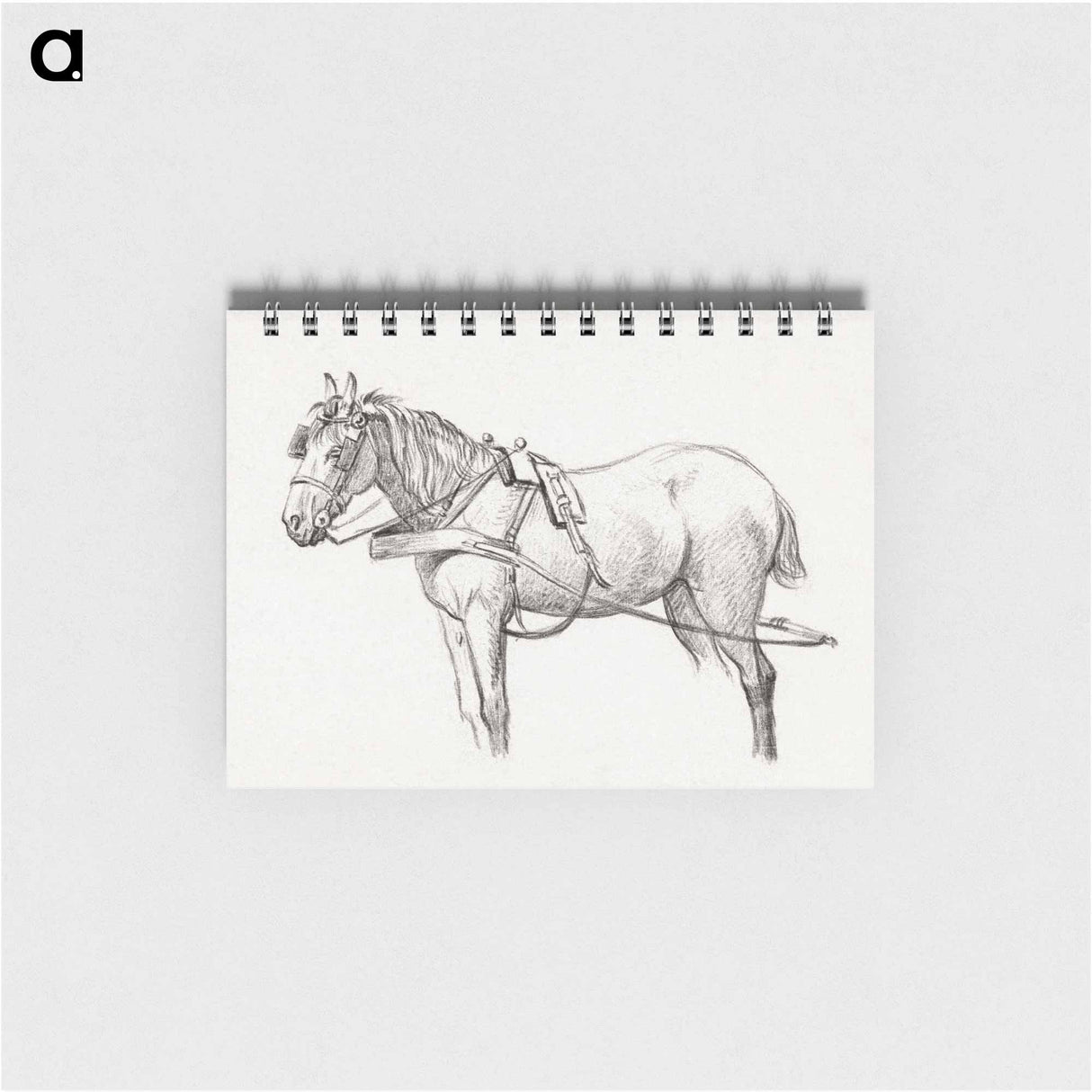 Standing harnessed horse - ジャン ベルナール Memo.