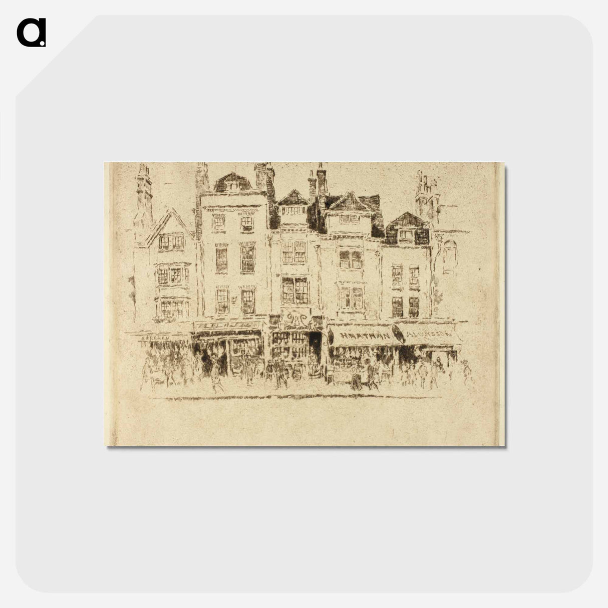 アートポストカード-Butcher's Row, Whitechapel
- ジョセフ ペネル Postcard.