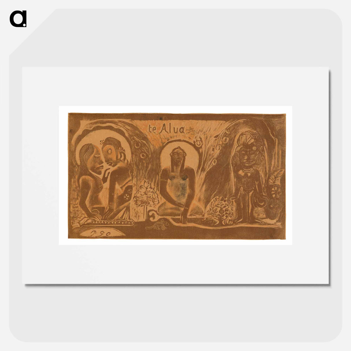 Te atua (The God) - Paul Gauguin Poster.