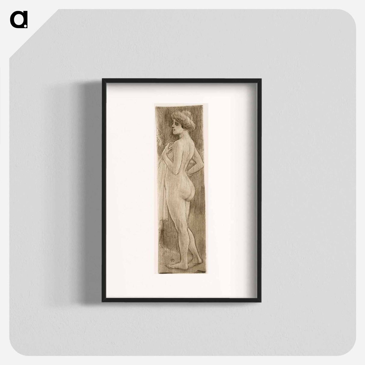 Uimarannalla - アルバート エーデルフェルト Poster.