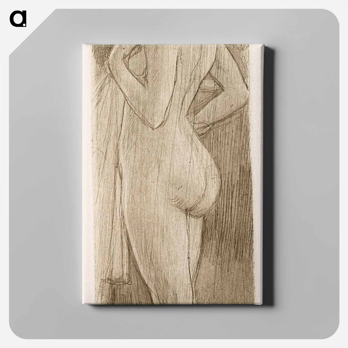 Uimarannalla - アルバート エーデルフェルト Canvas.