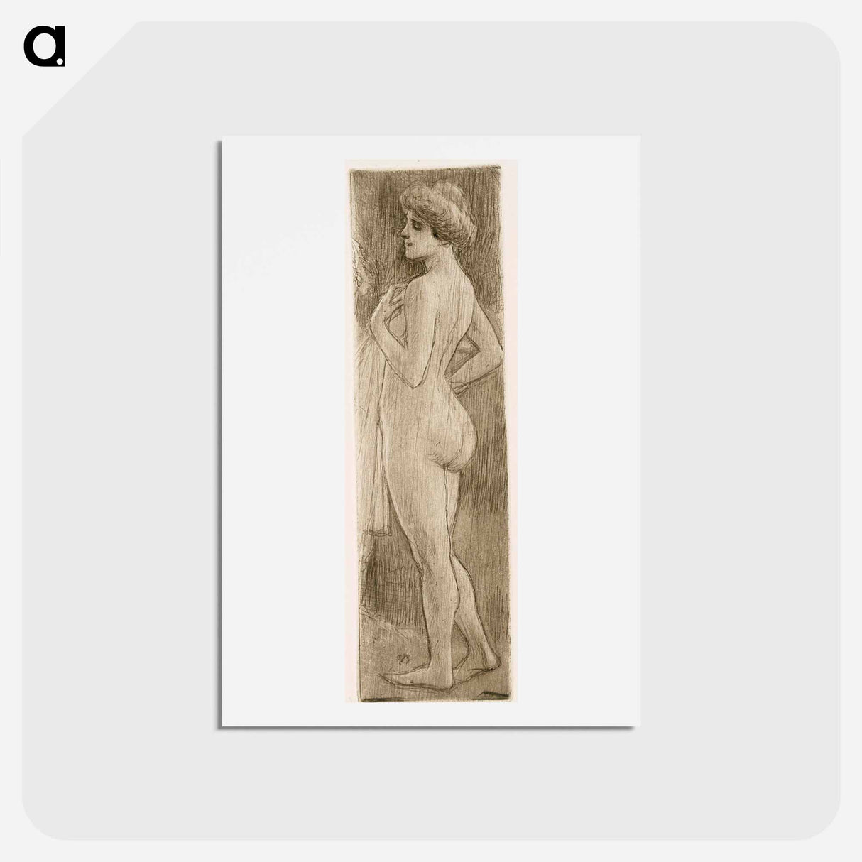 Uimarannalla - アルバート エーデルフェルト Postcard.