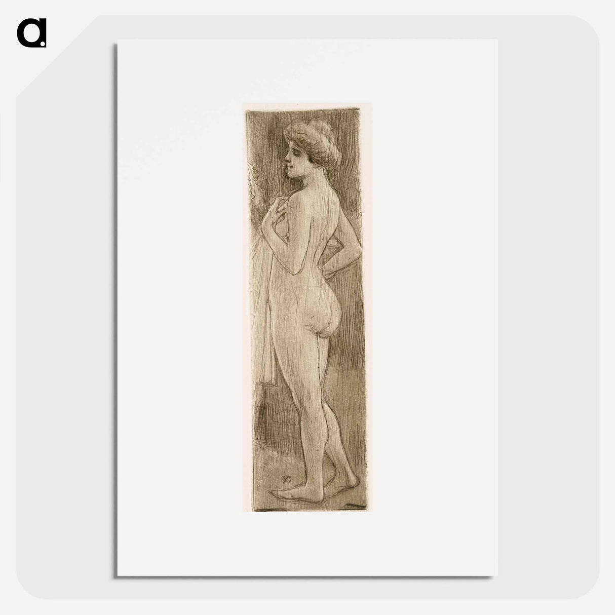 Uimarannalla - アルバート エーデルフェルト Poster.