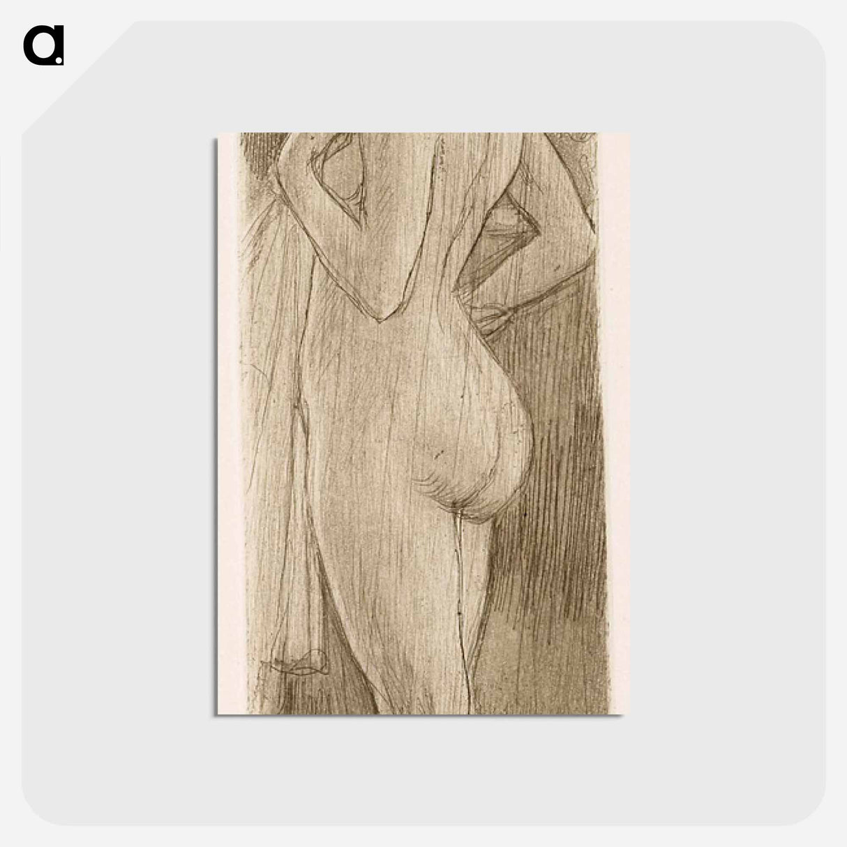 Uimarannalla - アルバート エーデルフェルト Postcard.