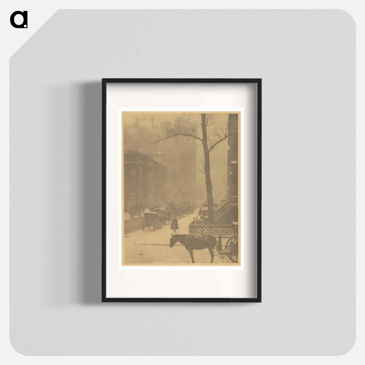 The Street - アルフレッド スティーグリッツ Poster.