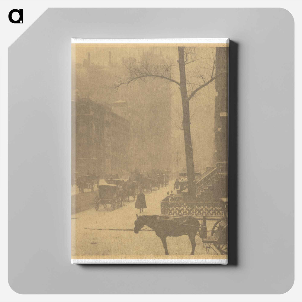 The Street - アルフレッド スティーグリッツ Canvas.