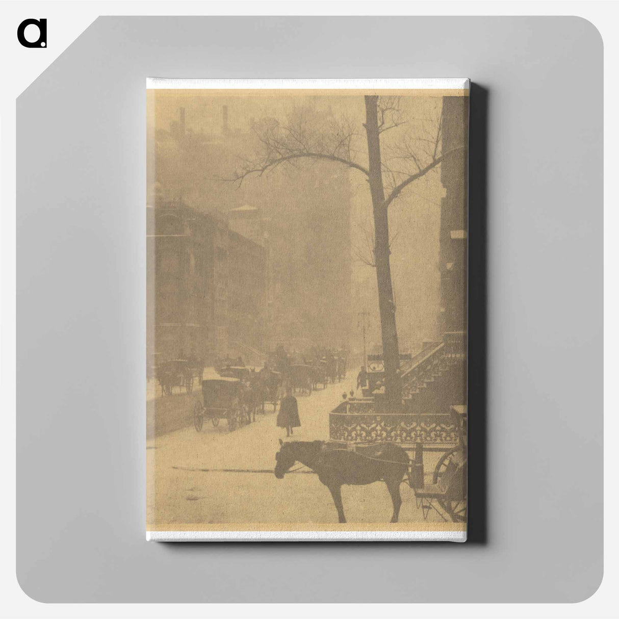 The Street - アルフレッド スティーグリッツ Canvas.