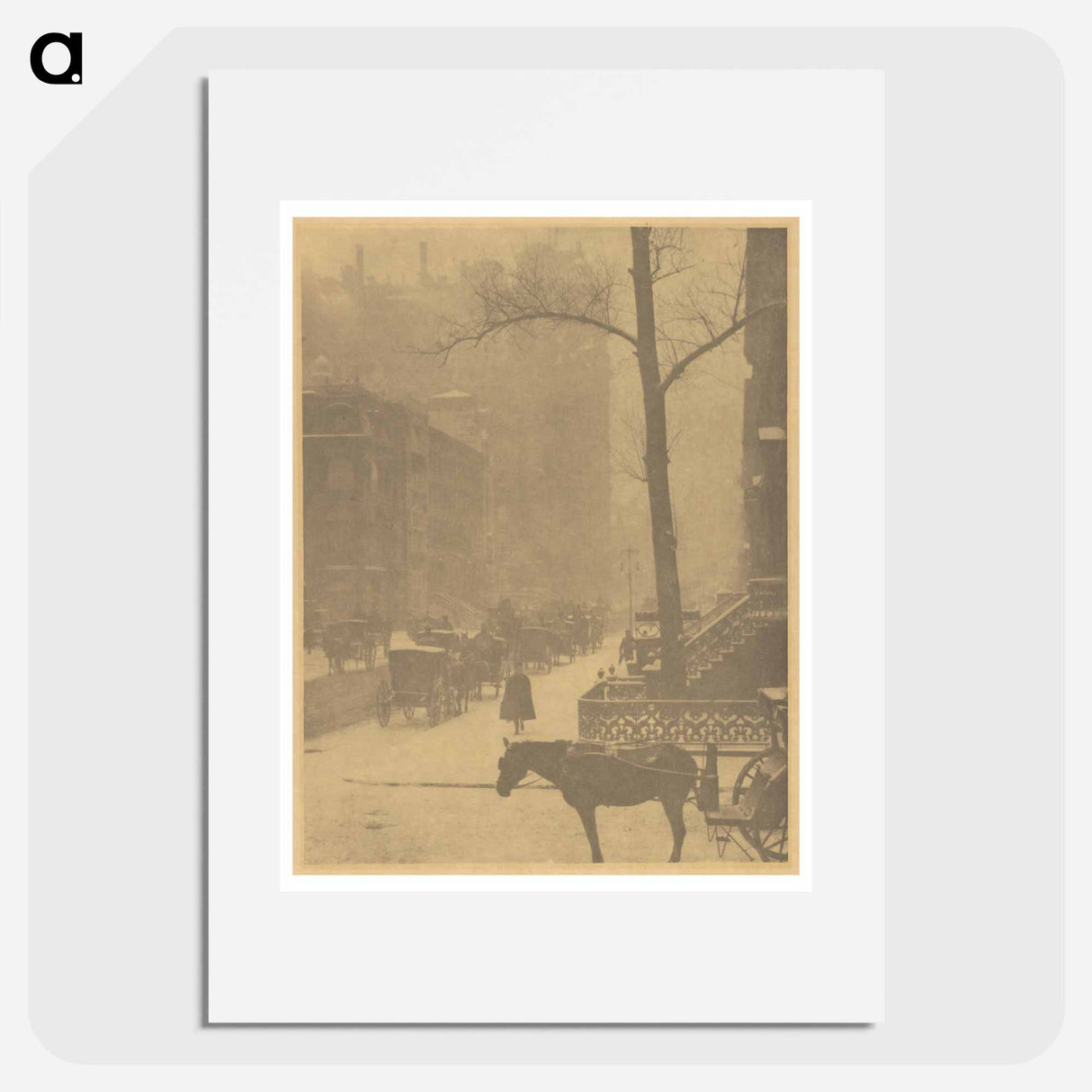 The Street - アルフレッド スティーグリッツ Poster.