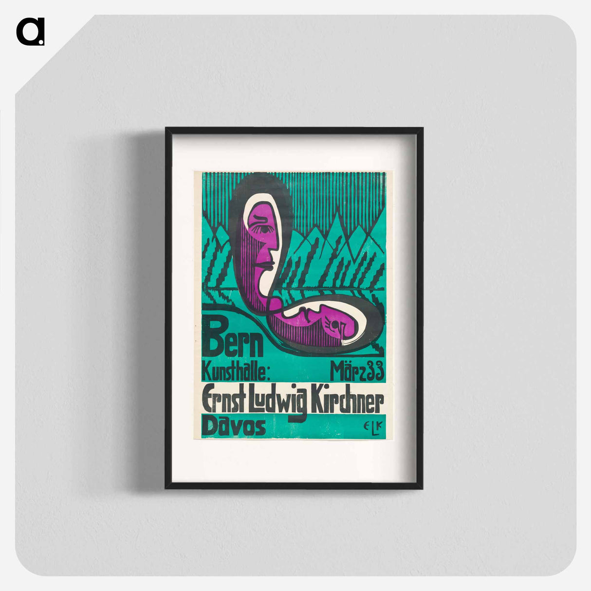 Bern Kunsthalle, March 33 - Ernst Ludwig Kirchner Poster.