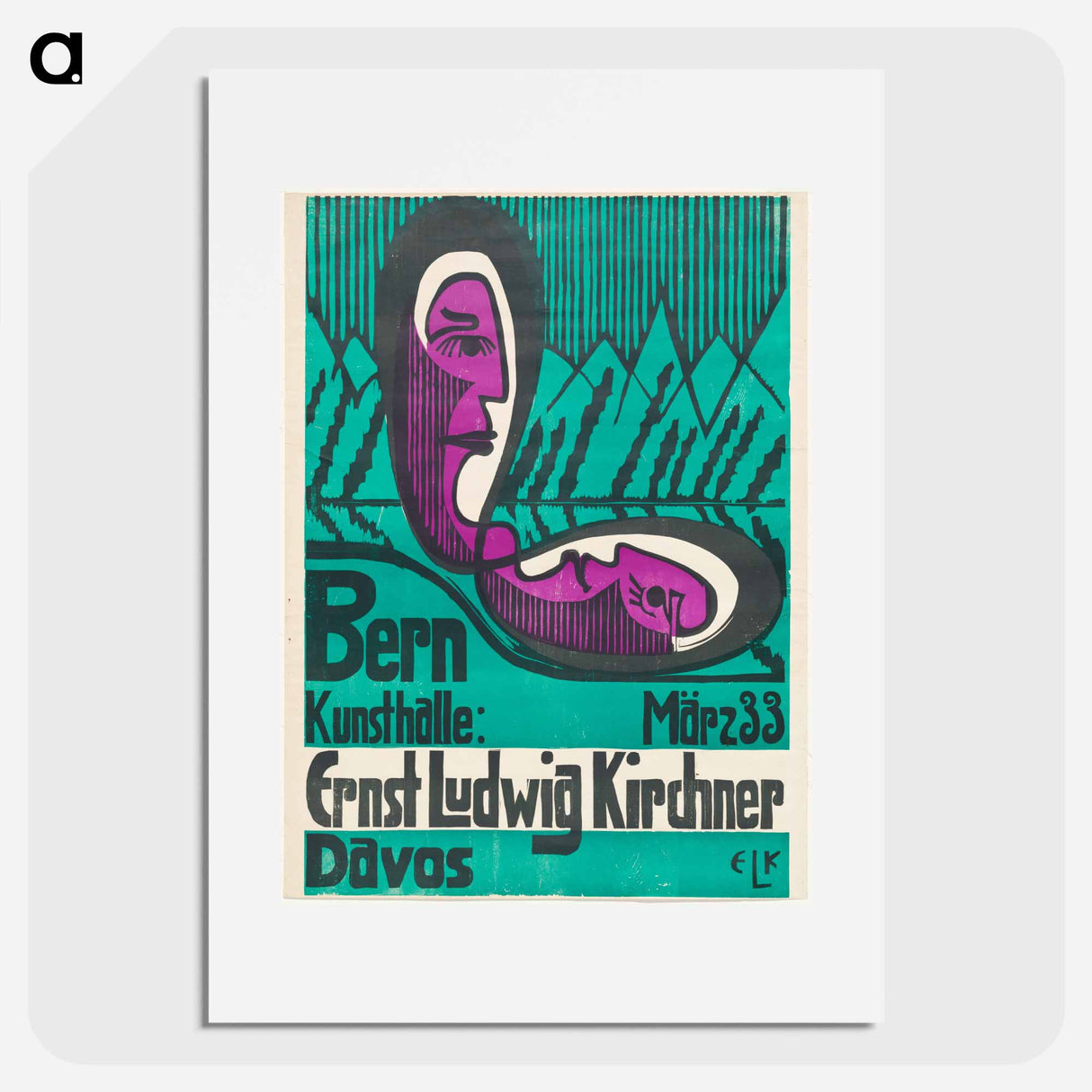 アートポスター-Bern Kunsthalle, March 33 - エルンスト ルートヴィヒ キルヒナー Poster.