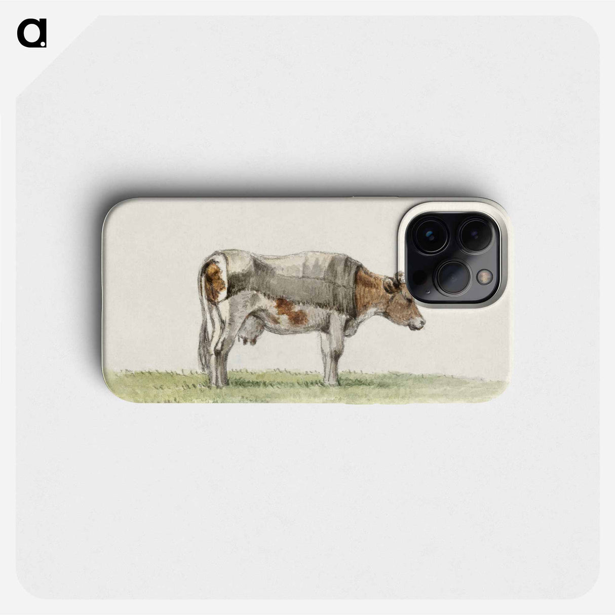 Standing cow with blanket - Jean Bernard Phone Case.