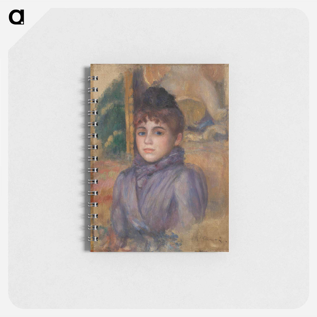 Portrait of a Young Woman - ピエール オーギュスト ルノワール Memo.