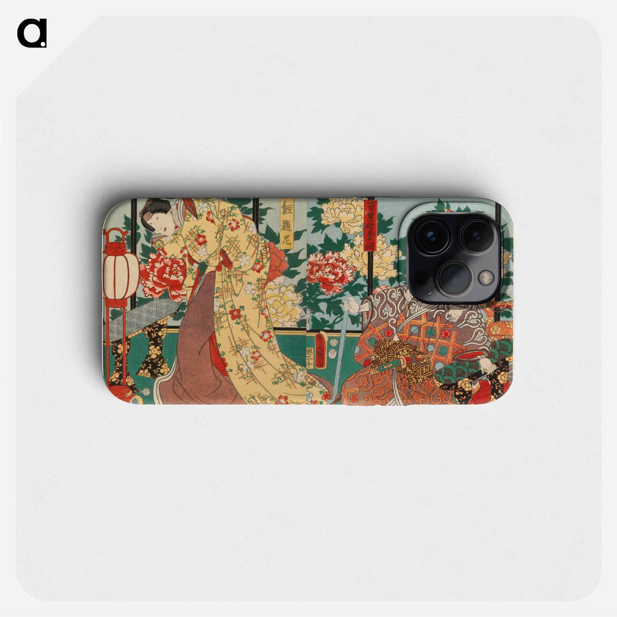 Actors Ichikawa Kodanji IV and Iwai Kumesaburo in the Play Nani Takashima Ryuta Jitsuroku
- 歌川 国貞 Phone Case.