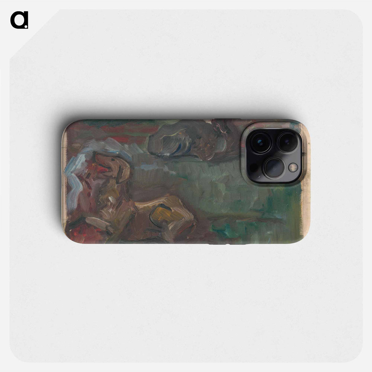 Two reclining dogs - アーノルド ピーター ワイズ クビンチャン Phone Case.