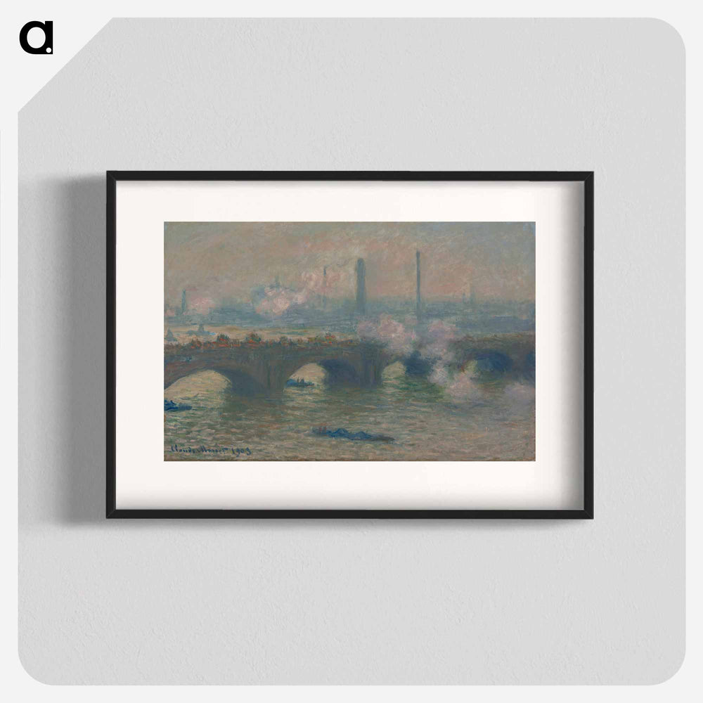 Waterloo Bridge, Gray Day - Claude Monet Poster.