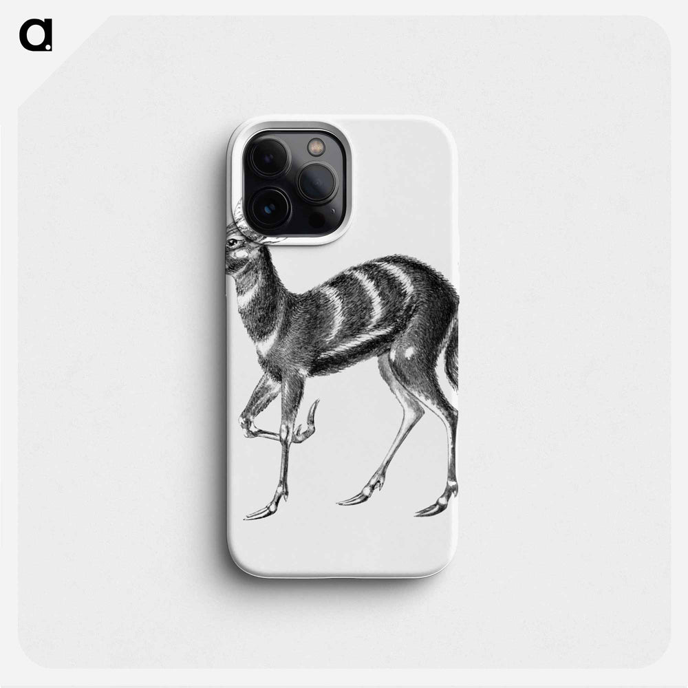 Vintage antelope wildlife illustration - エルンスト ヘッケル Phone Case.