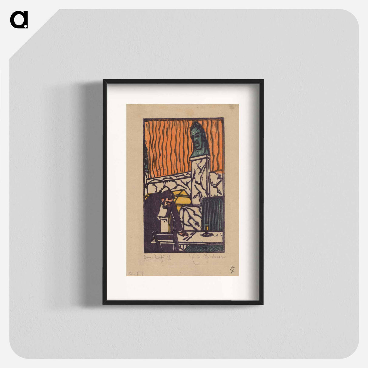 Head Waiter in Café - Ernst Ludwig Kirchner Poster.