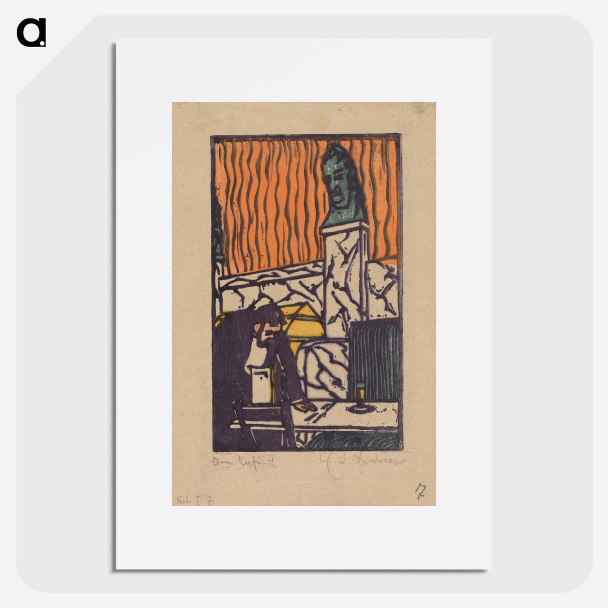 Head Waiter in Café - Ernst Ludwig Kirchner Poster.