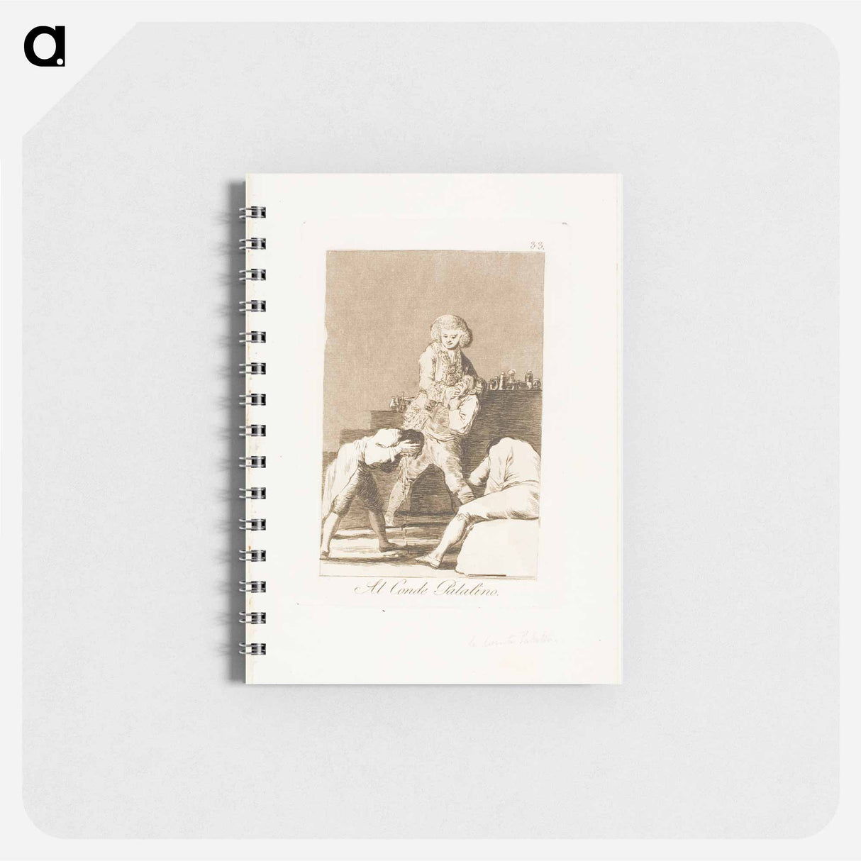 To the Count Palatine or Count of the Palate - フランシスコ デ ゴヤ Memo.