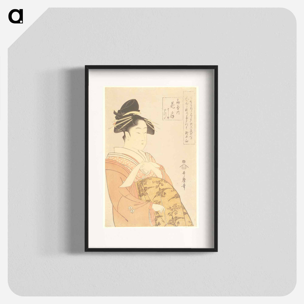 Prostitute Hanaōgi of the Ōgiya House - 喜多川 歌麿 Poster.