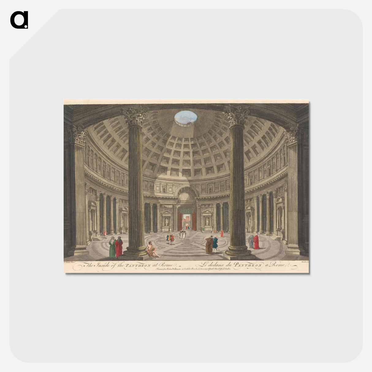 アートポストカード-The Inside of the Pantheon at Rome
- イェール大学アートギャラリー Postcard.