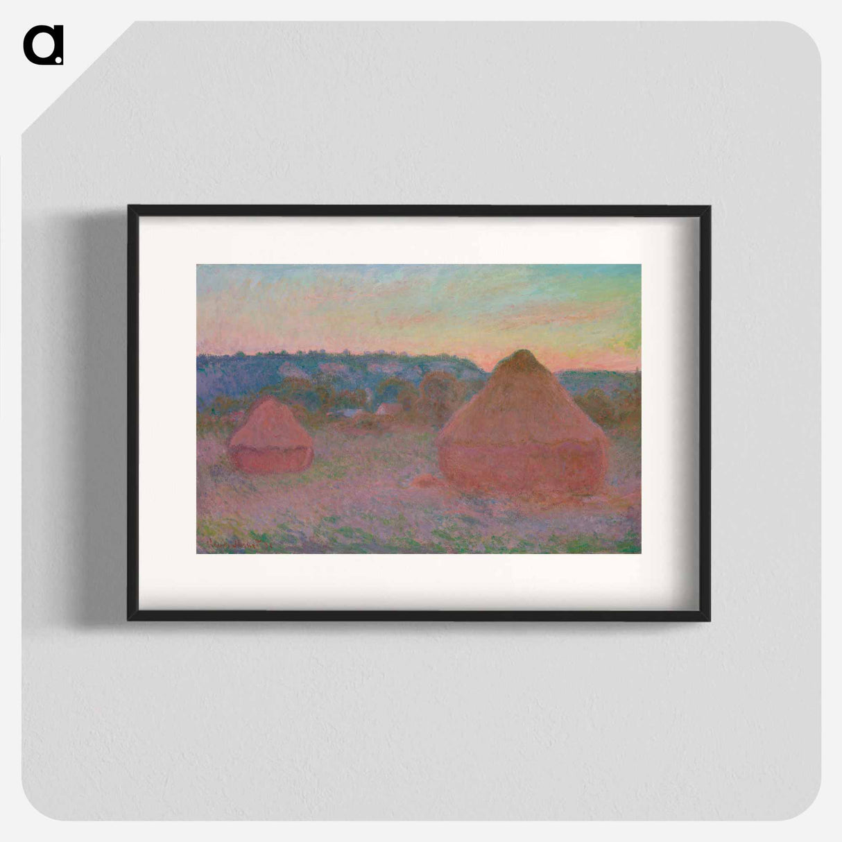 Stacks of Wheat - Claude Monet Poster.