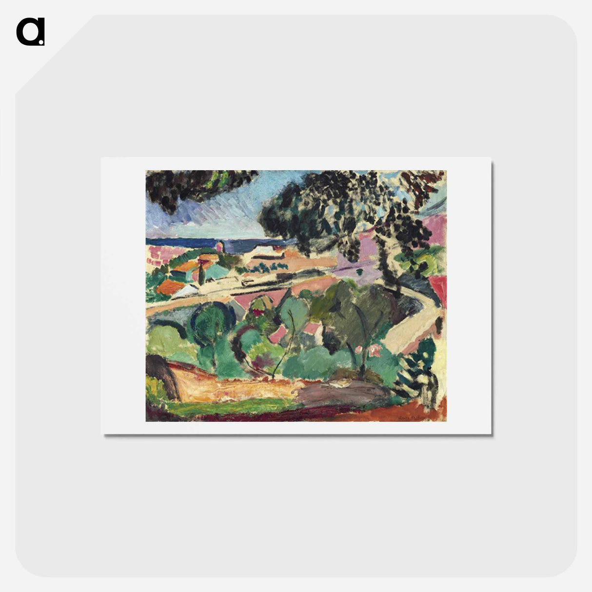 アートポストカード-Paysage De Collioure - アンリ マティス Postcard.