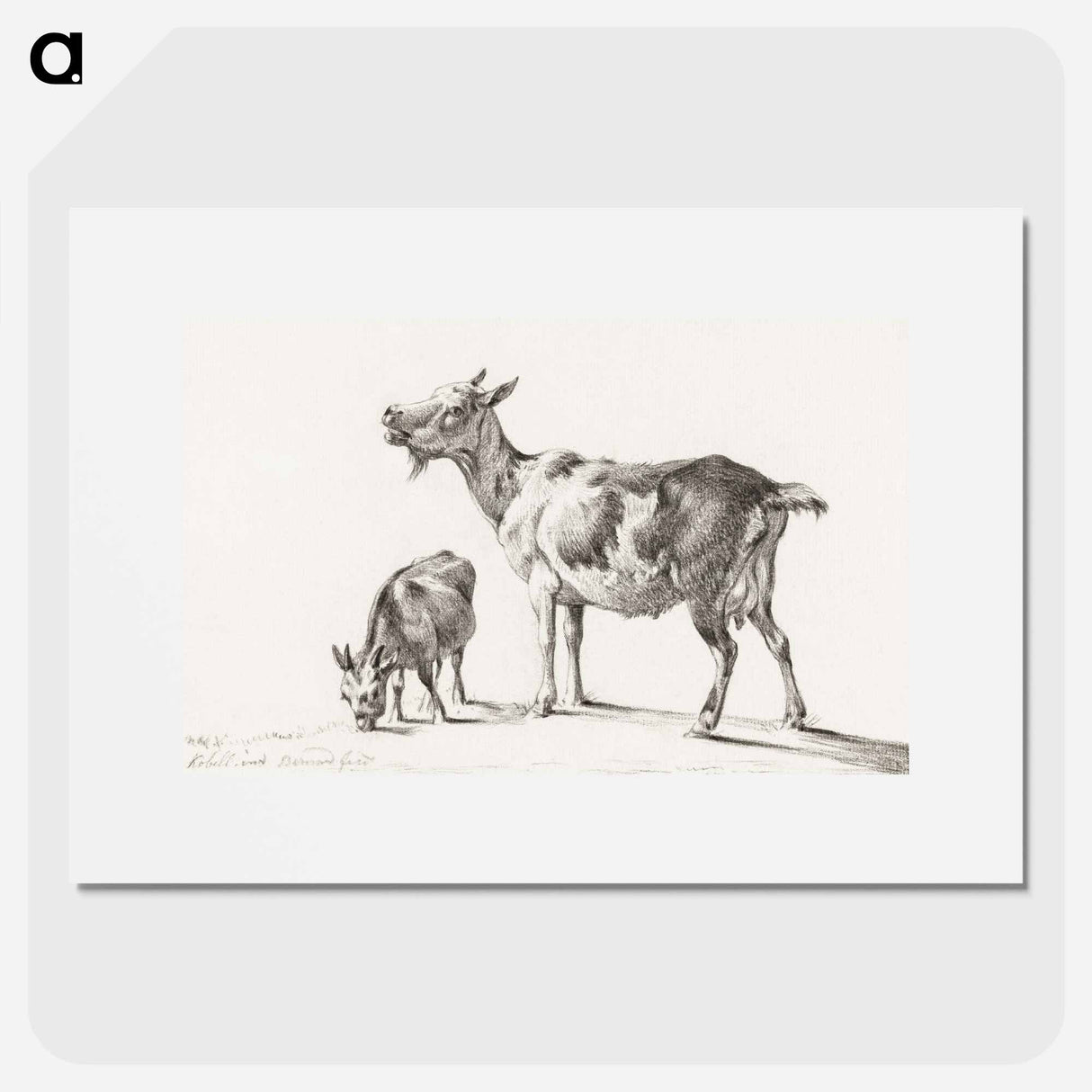 Goats - Jean Bernard Poster.