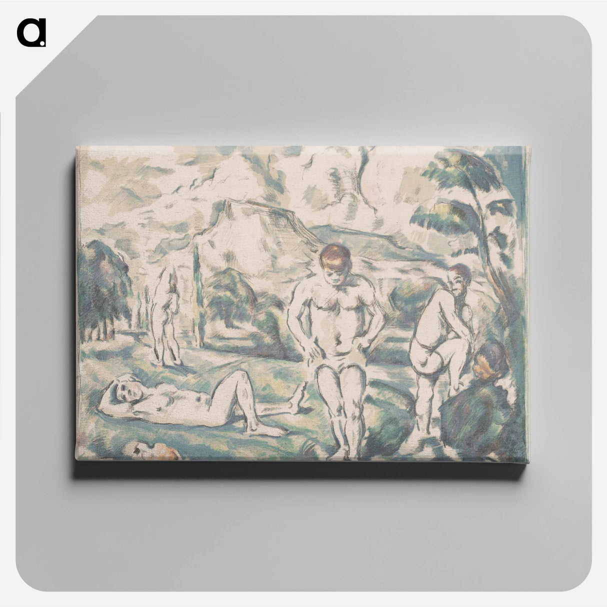 Bathers - ポール セザンヌ Canvas.