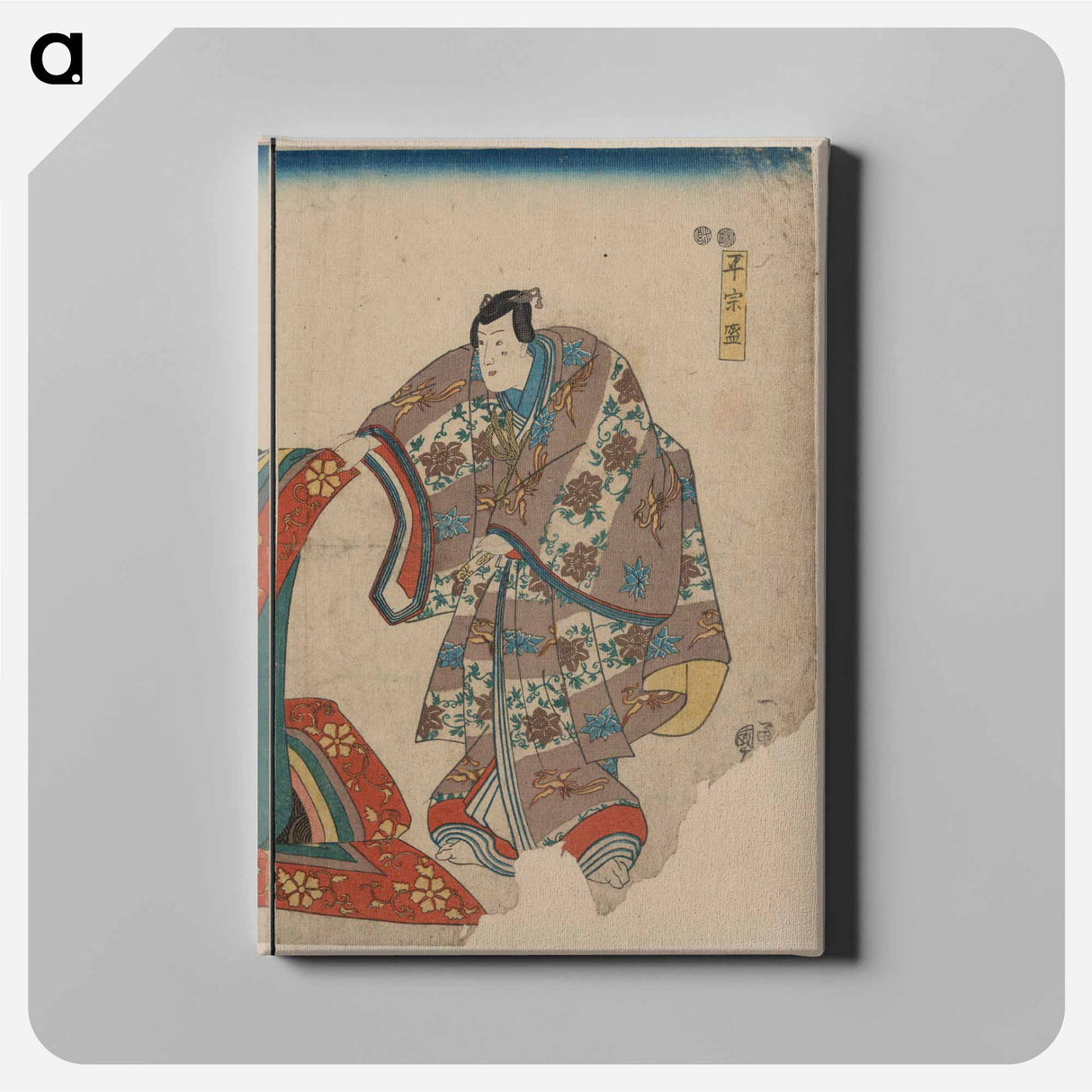 Taira no munemori mikazuki osen ebizako no jū - 歌川 国芳 Canvas.