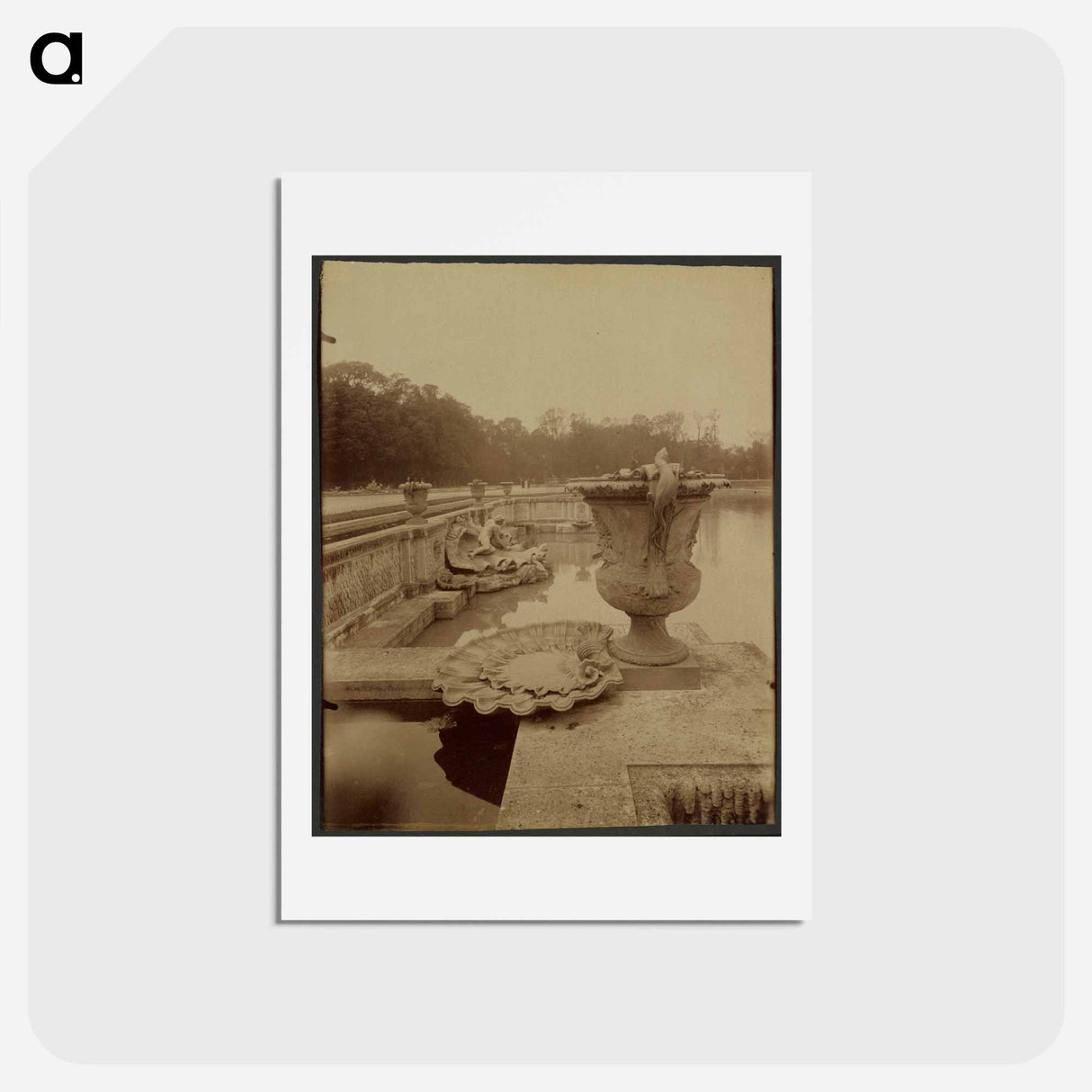 アートポストカード-Versailles, Bassin de Neptune
- ウジェーヌ アジェ Postcard.