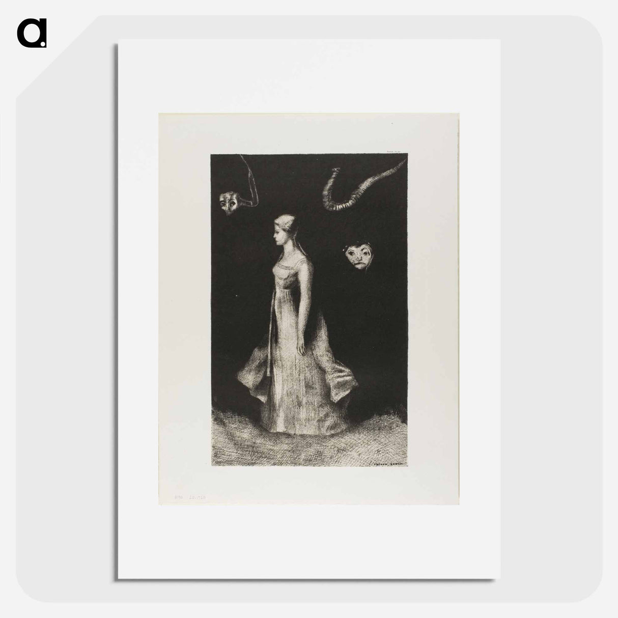 Obsession - オディロン ルドン Poster.