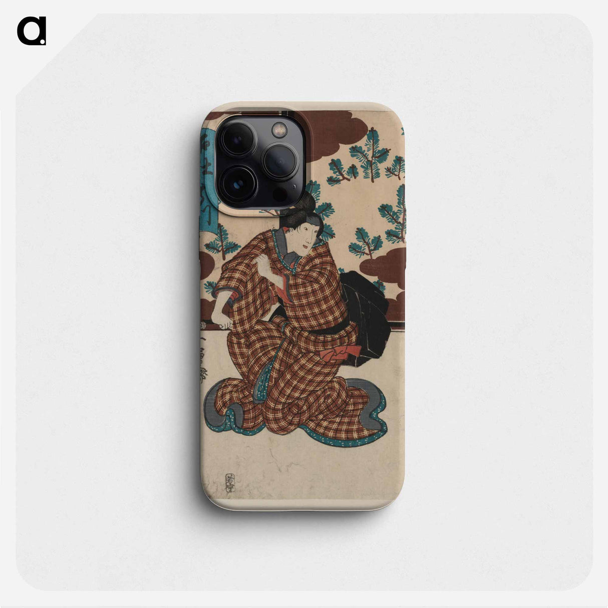 Tsubone iwafuji chūrō onoe meshitukai hatsu - 歌川 国芳 Phone Case.