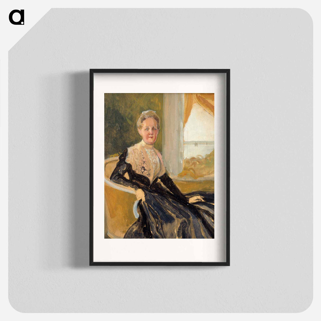 Portrait of countess elisabeth wachtmaister, compositional sketch - アルバート エーデルフェルト Poster.