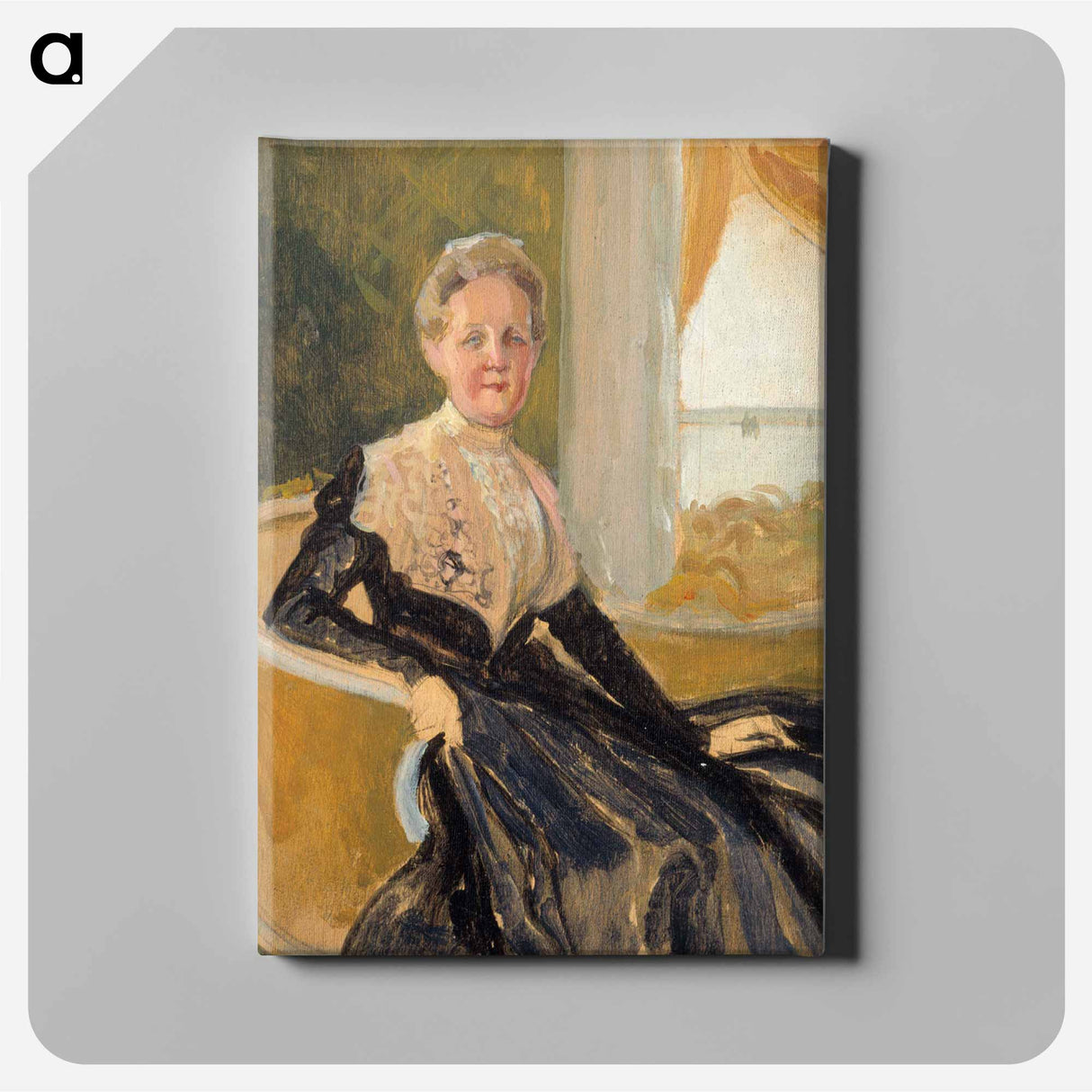 Portrait of countess elisabeth wachtmaister, compositional sketch - アルバート エーデルフェルト Canvas.