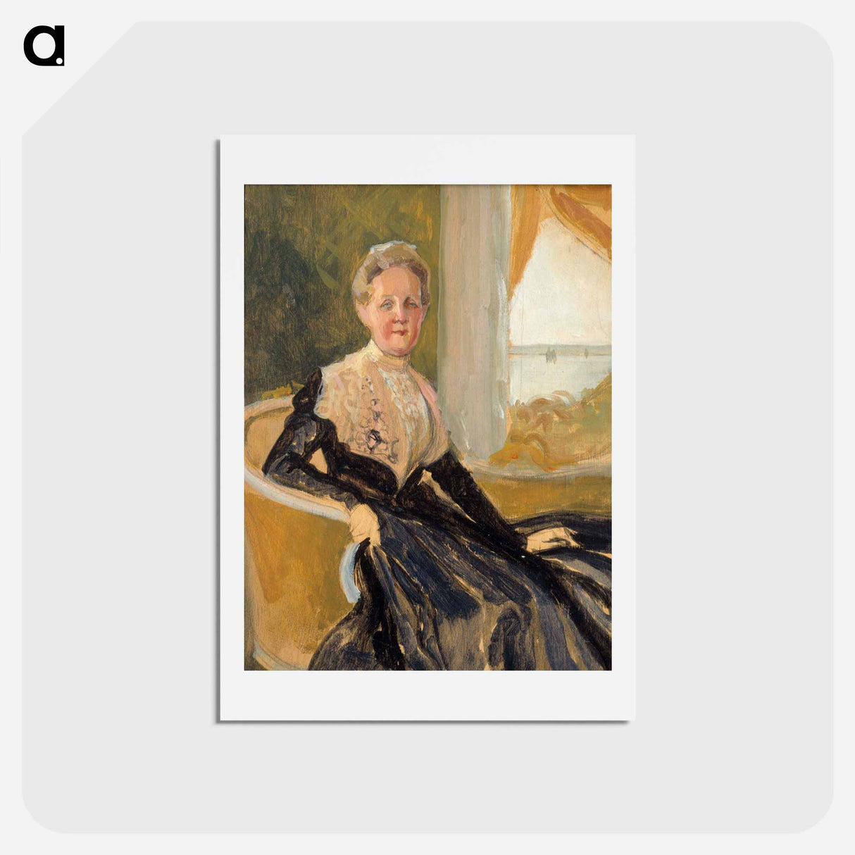 Portrait of countess elisabeth wachtmaister, compositional sketch - アルバート エーデルフェルト Postcard.