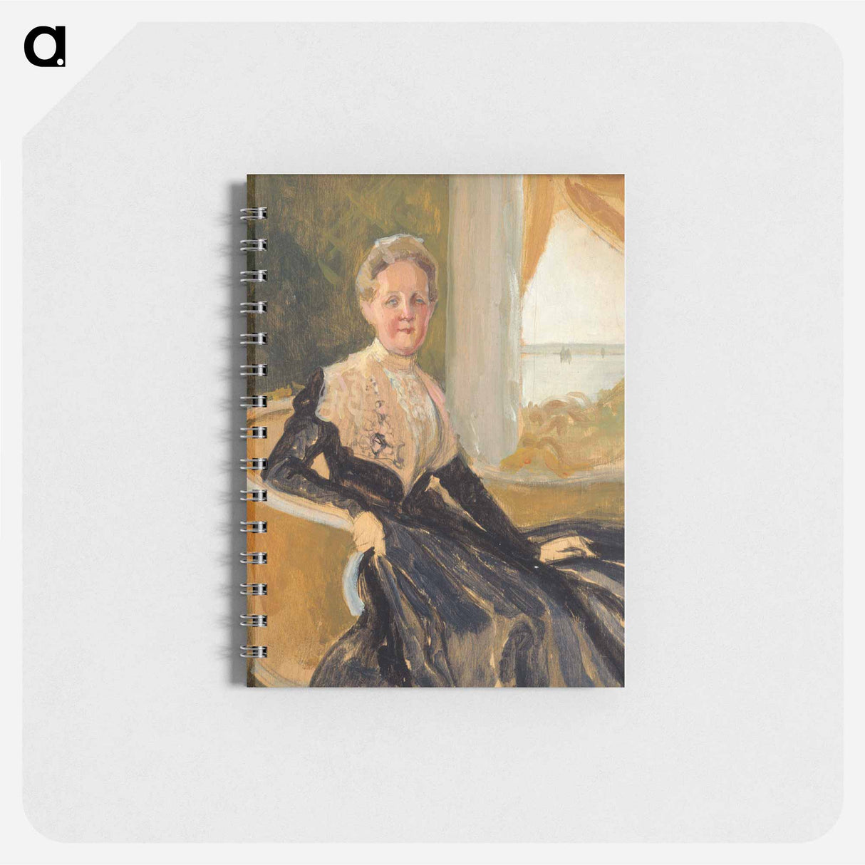 Portrait of countess elisabeth wachtmaister, compositional sketch - アルバート エーデルフェルト Memo.