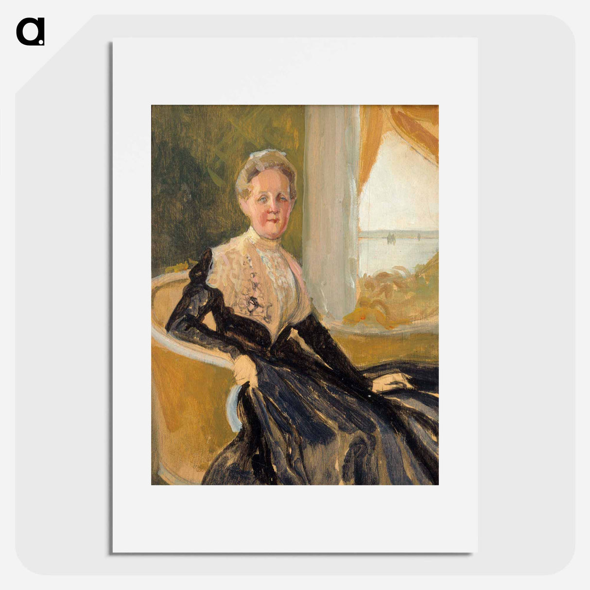 Portrait of countess elisabeth wachtmaister, compositional sketch - アルバート エーデルフェルト Poster.