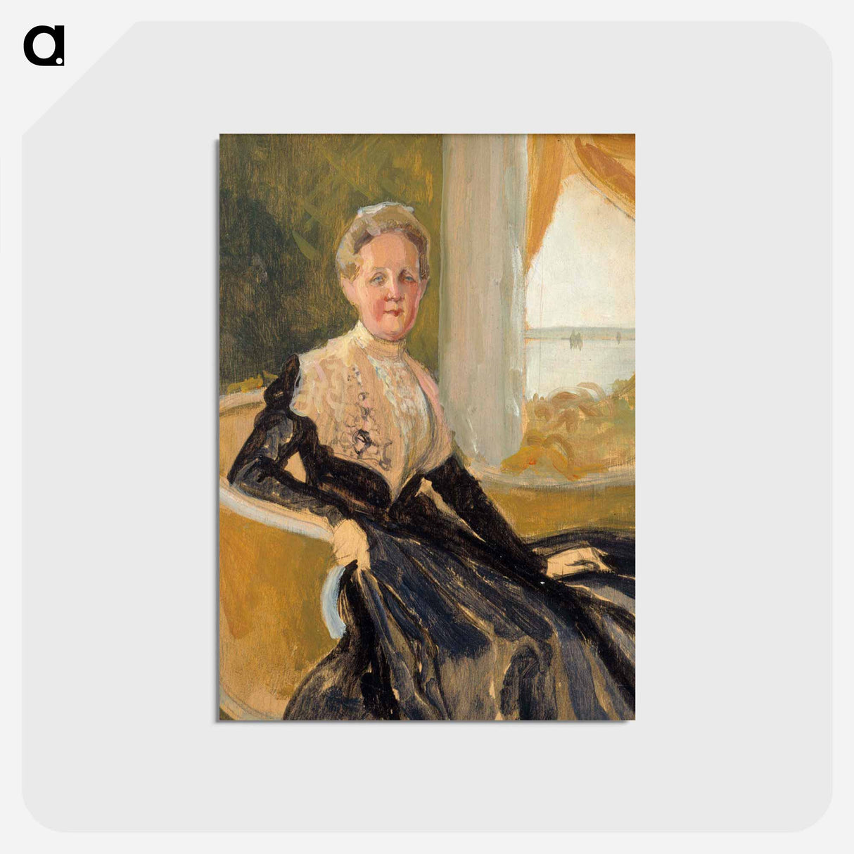 Portrait of countess elisabeth wachtmaister, compositional sketch - アルバート エーデルフェルト Postcard.