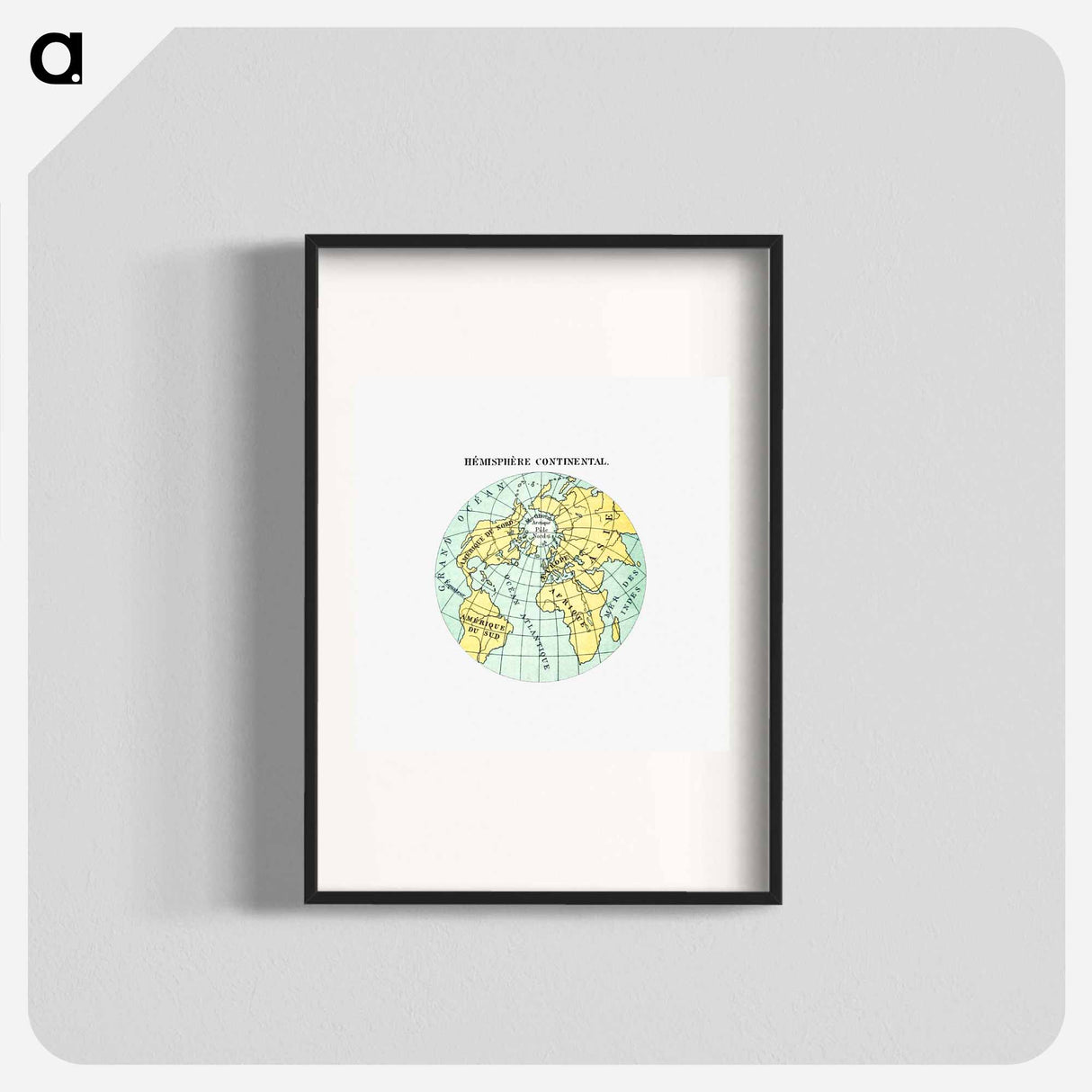 World atlas from Voyeur's Checklist - アンティーク地図 Poster.