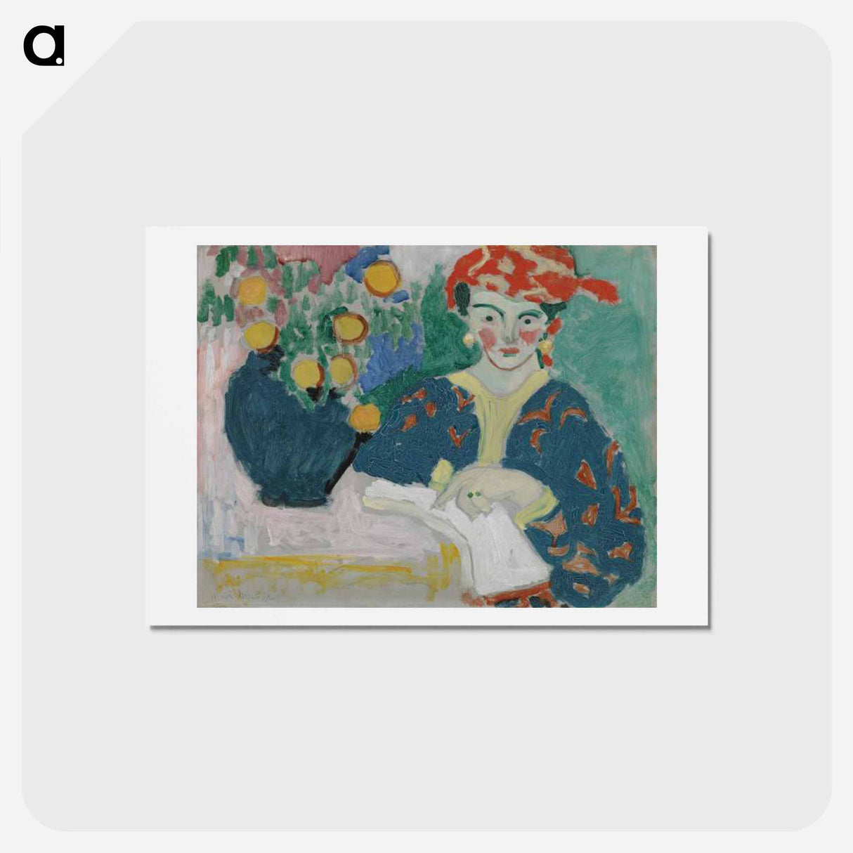 アートポストカード-The Madras - アンリ マティス Postcard.