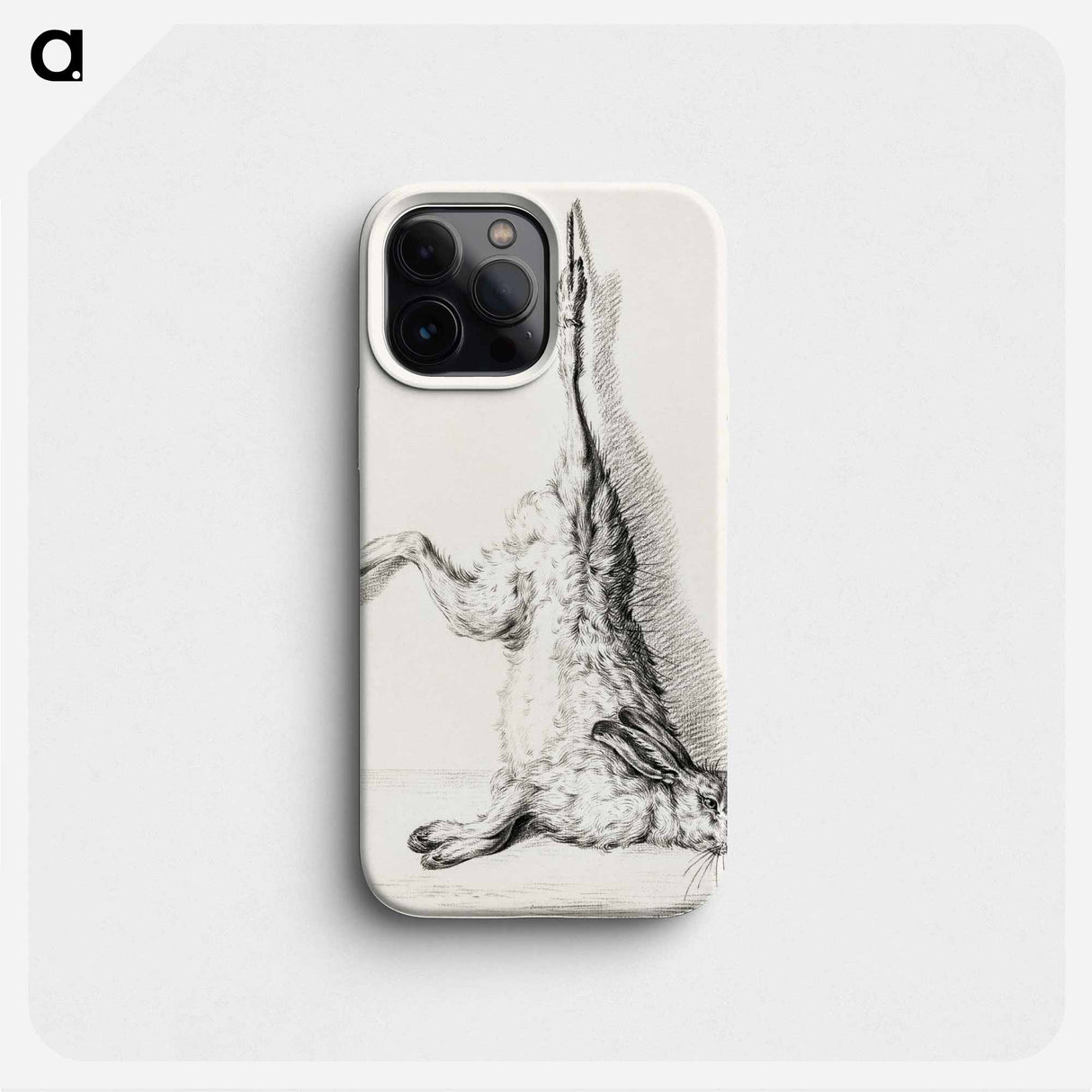 Dead hare, hanging from a hind leg by Jean Bernard - Jean Bernard Phone Case.