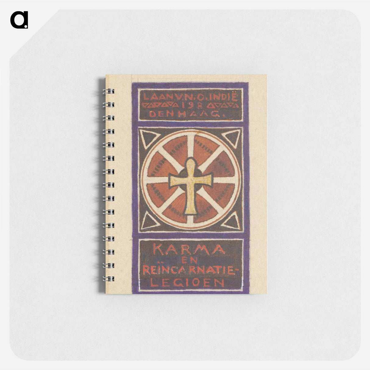 Ontwerp voor een ex libris van het Karma en Reïncarnatie-Legioen te Den Haag by Julie de Graag - ユリー デ フラーハ Memo.