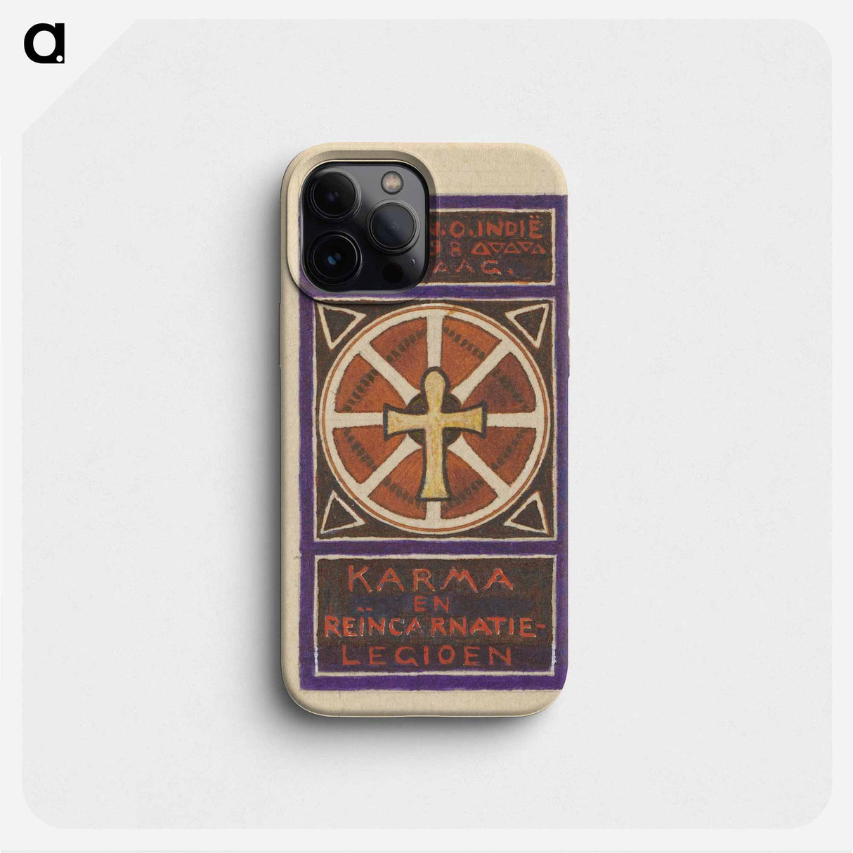 Ontwerp voor een ex libris van het Karma en Reïncarnatie-Legioen te Den Haag by Julie de Graag - ユリー デ フラーハ Phone Case.