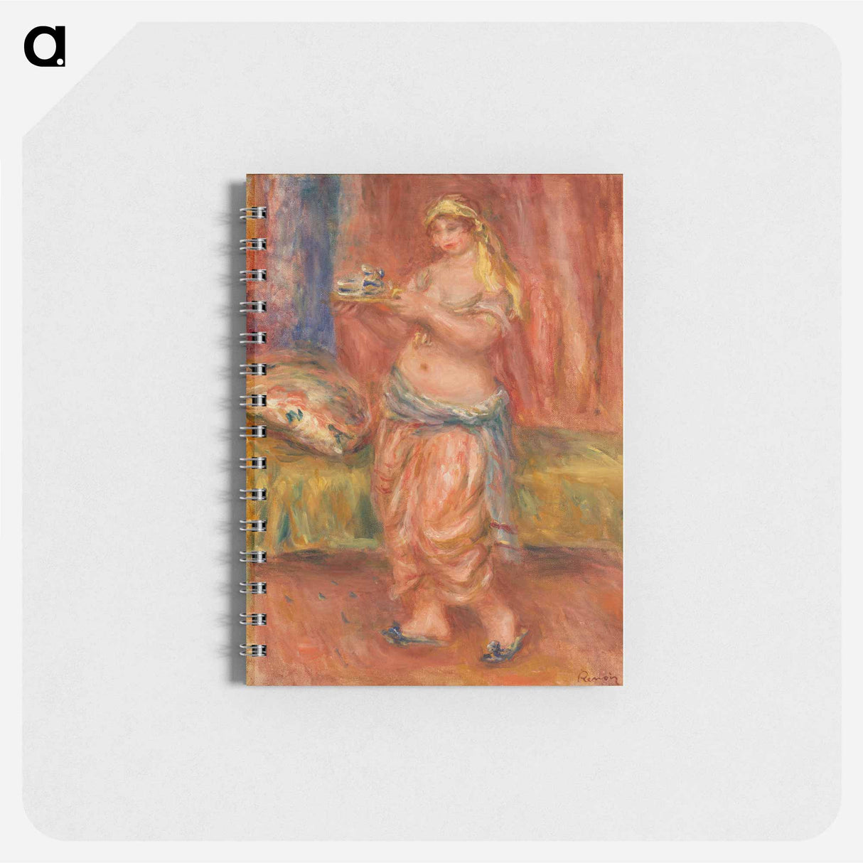 Odalisque with Tea Set - ピエール オーギュスト ルノワール Memo.