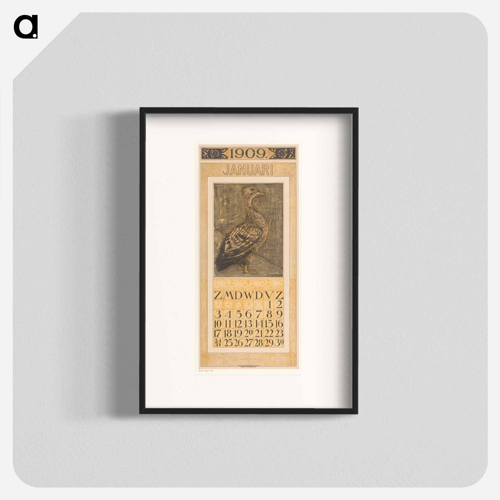 Calendar January 2019 at 10:00 - Theo van Hoytema Poster.