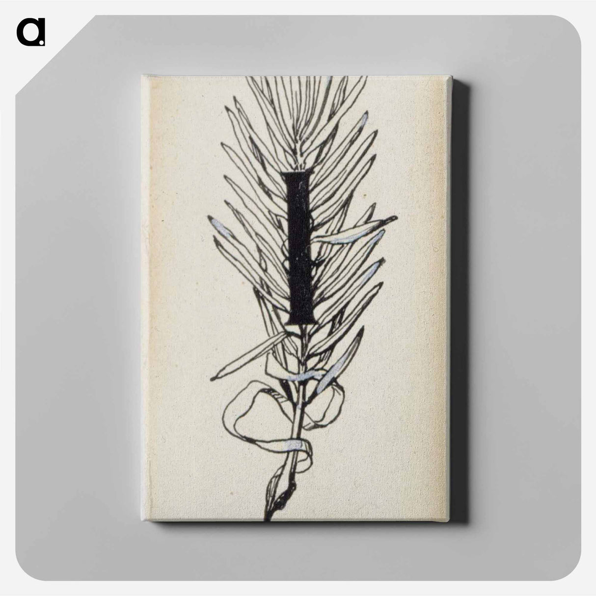 Initial i for poem number fifteen stolt - アルバート エーデルフェルト Canvas.